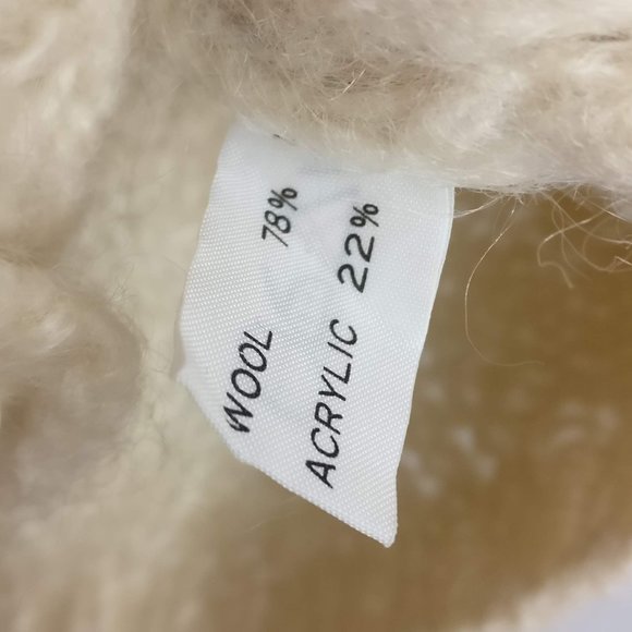 Mohair Cardigan, exposed button Pointelle Chunky Soft Knit, Sezane-Joia-style - Picture 7 of 8